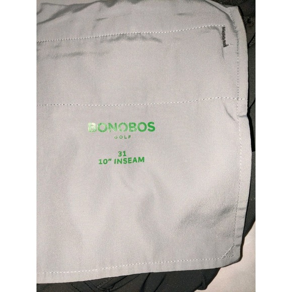 Bonobos Golf Shorts 31 X 10  Gray Vented Zippered Pockets - Picture 4 of 16